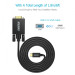 Choetech Кабель мультимедійний USB-C to VGA 1.8m FHD60Hz black Choetech (XCV-1801-BK)