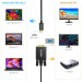 Choetech Кабель мультимедійний USB-C to VGA 1.8m FHD60Hz black Choetech (XCV-1801-BK)