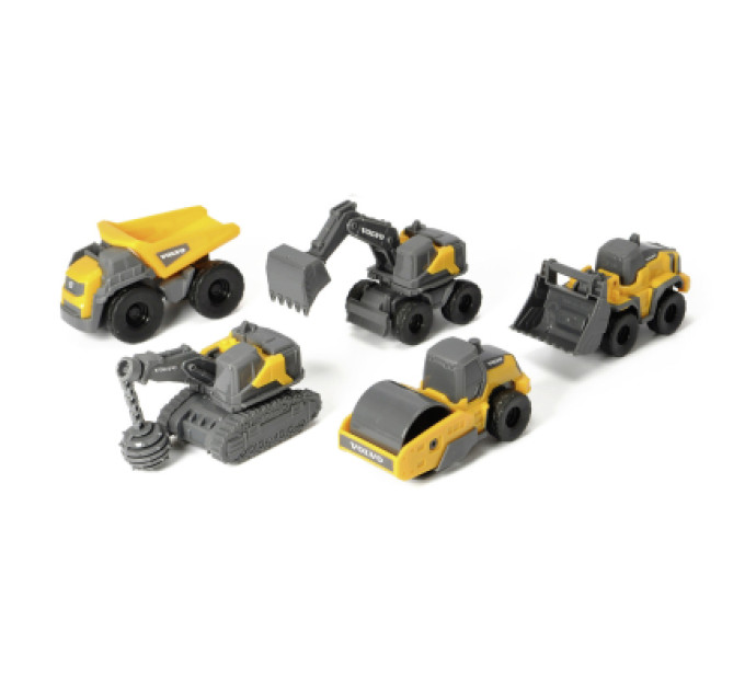 Dickie Toys Спецтехніка Dickie Toys Вольво. Мікроробітники, 5 машин (3722008)