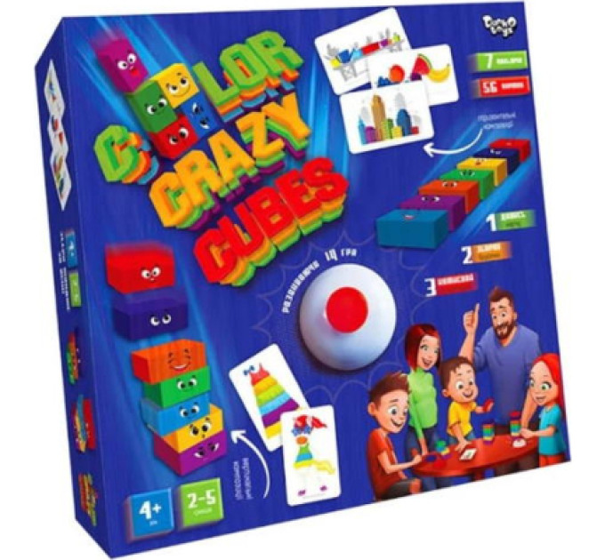 Danko Toys Настільна гра Danko Toys Color Crazy Cubes (укр.) (CCC-02-01U)