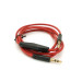 Voltronic Кабель мультимедійний 3.5mm M to 3.5mm M 1.0m + microphone red Voltronic (ZDL-AUXcM/1.0m)