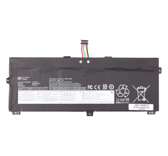 PowerPlant Акумулятор до ноутбука LENOVO ThinkPad X390 Yoga (L18M3P72) 11.55V 4211mAh PowerPlant (NB482672)