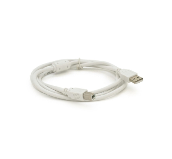 Voltronic Кабель для принтера USB 2.0 AM/BM 0.8m ferrite white Voltronic (YT-AM/BM-0.8W)