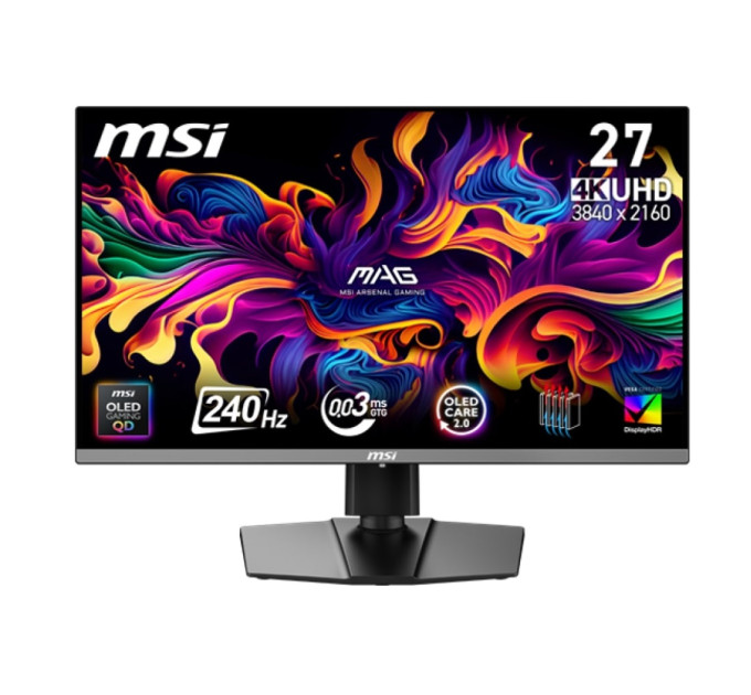 MSI Монітор MSI 27" MAG 272UP QD-OLED X24 Black 240Hz