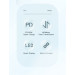 Essager Дата кабель USB-C to USB-C 2.0m 100W Digital Display blue Essager (ES-XCTT1-YDA03)
