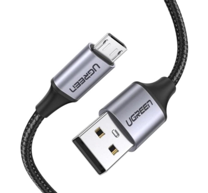 Ugreen Дата кабель USB 2.0 AM to Micro 5P 1.5m 2A US290 black Ugreen (60147)