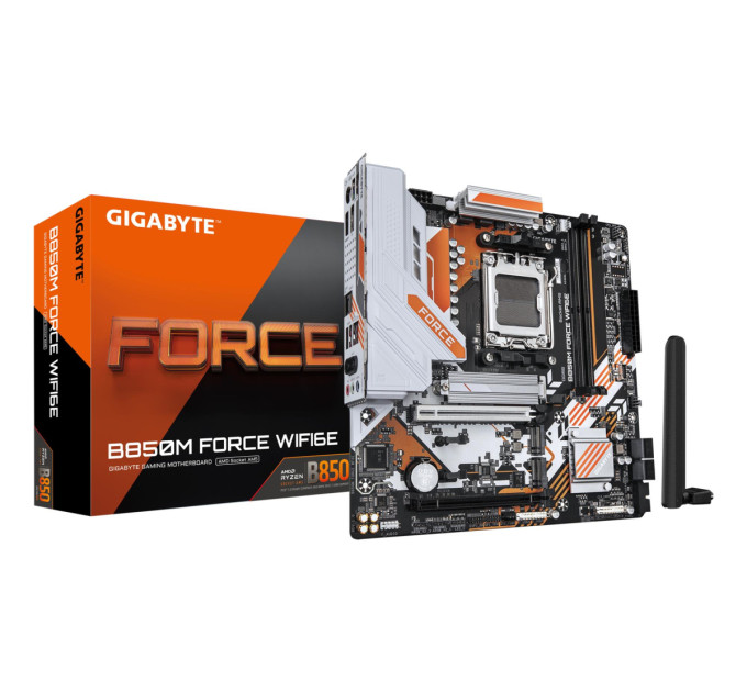GIGABYTE Материнська плата AMD B850 SAM5 MATX B850M FORCE WF6E GIGABYTE