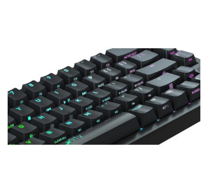 Xtrfy Клавіатура Xtrfy K5 68 keys Kailh Red Hot-swap RGB UA Black (K5-RGB-CPT-BLACK-R-UKR)