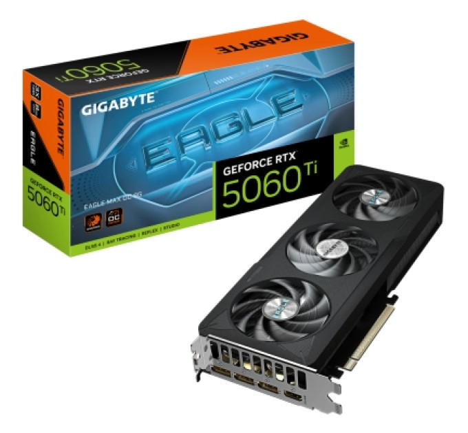 GIGABYTE Відеокарта GIGABYTE GeForce RTX5060Ti 8Gb EAGLE MAX OC (GV-N506TEAGLEMAX OC-8GD)