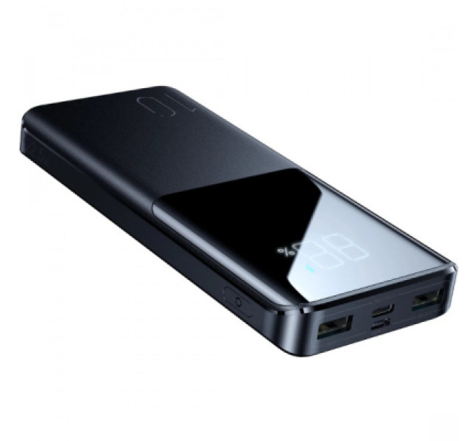 JOYROOM Батарея універсальна JOYROOM 10000mAh 22,5W PD, QC/3.0, 2*USB-A, USB-C In/Out, MicroUSB in, Black (JR-QP191)