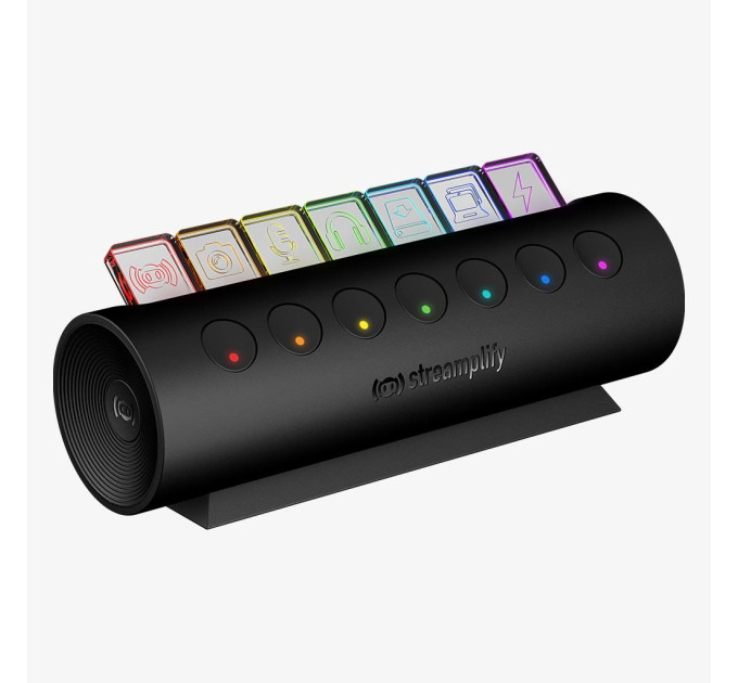 STREAMPLIFY USB-Хаб Streamplify HUB CTRL 7-RGB-EU-F, чорний
