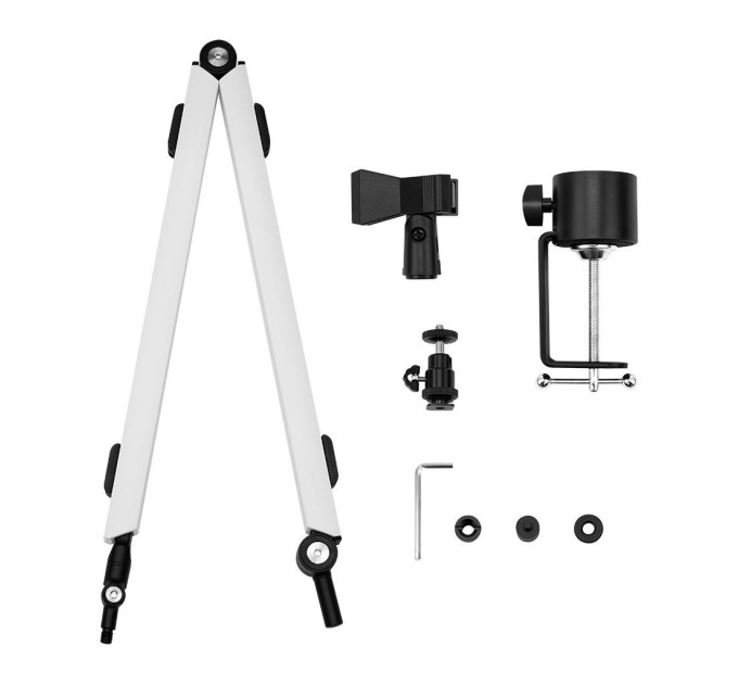 STREAMPLIFY Пантограф для мікрофону Streamplify MOUNT ARM-MIC, білий