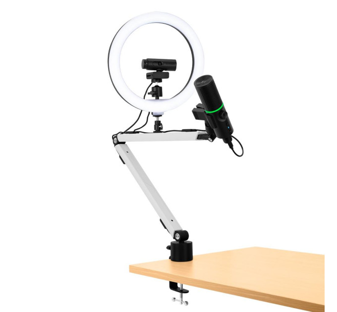 STREAMPLIFY Пантограф для мікрофону Streamplify MOUNT ARM-MIC, білий