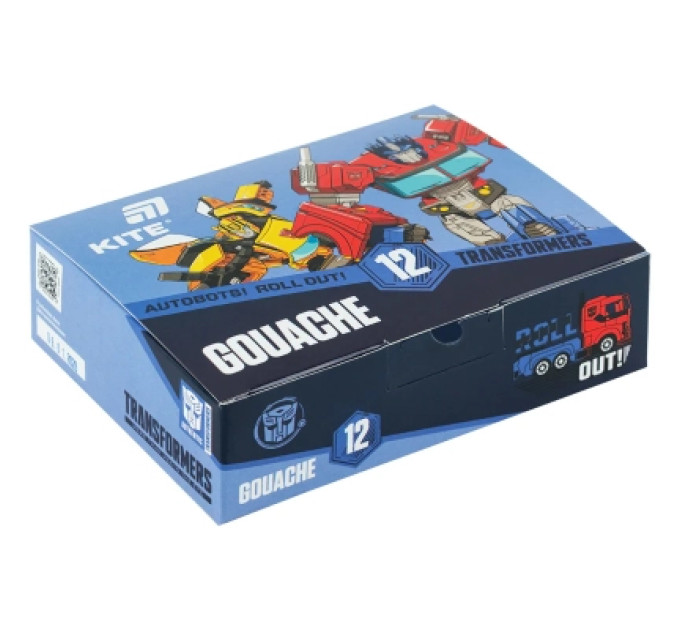 Kite Гуашеві фарби Kite Transformers 12 кольорів 20 мл (TF26-063)