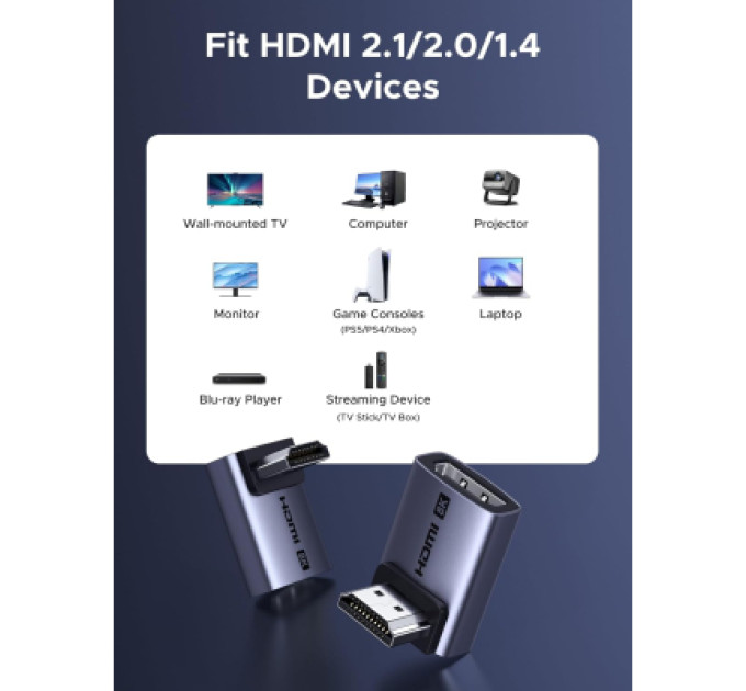 Ugreen Кабель мультимедійний UGREEN HDMI 8K Adapter Ugreen (85632)