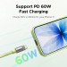 Ugreen Дата кабель UGREEN USB-C to USB-C PD Fast Charging Lanyard Cable 60W Max Green 1.2m Ugreen (35500)