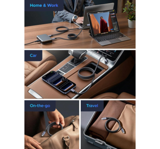 Ugreen Дата кабель UGREEN USB-C to USB-C PD Magnetic Fast Charging Cable 1m Ugreen (85973)