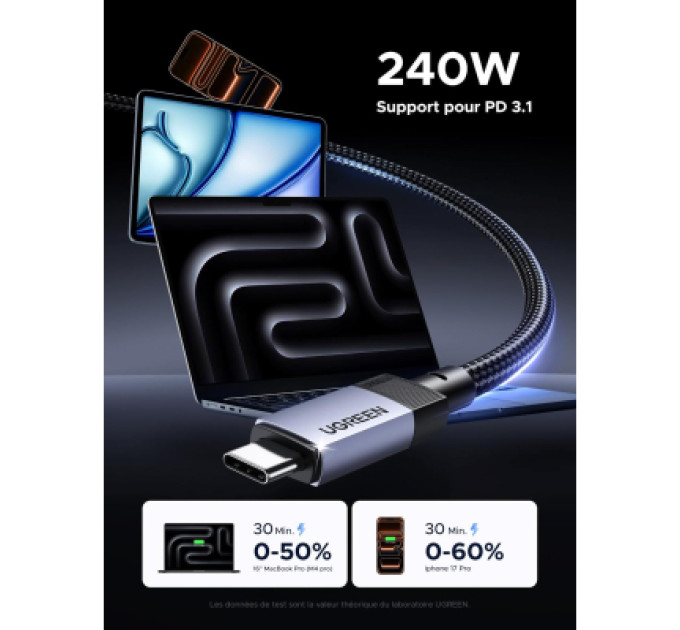 Ugreen Дата кабель UGREEN USB 3.2 Gen 2 Cable 2m Ugreen (95619)