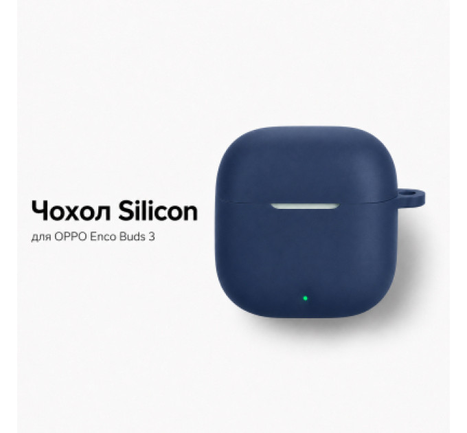 BeCover Чохол для навушників BeCover Silicon для OPPO Enco Buds 3 Blue (715909)