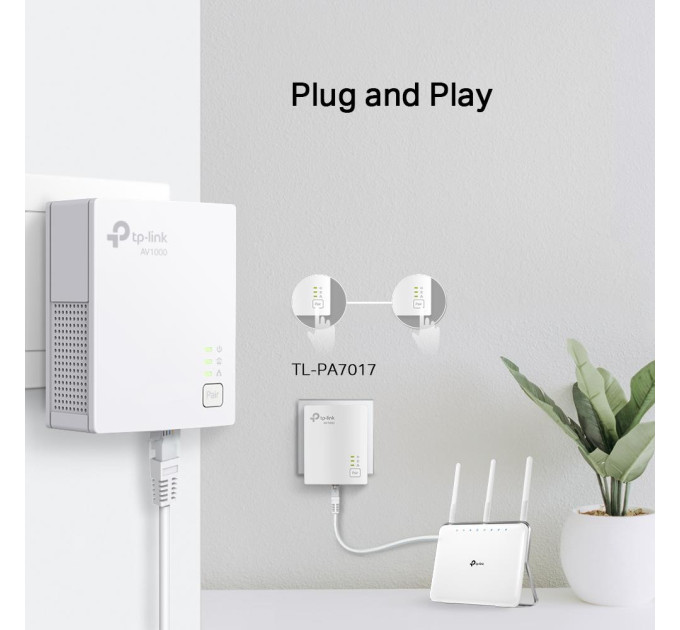 TP-Link Powerline адаптер  TP-Link TL-PA7017KIT