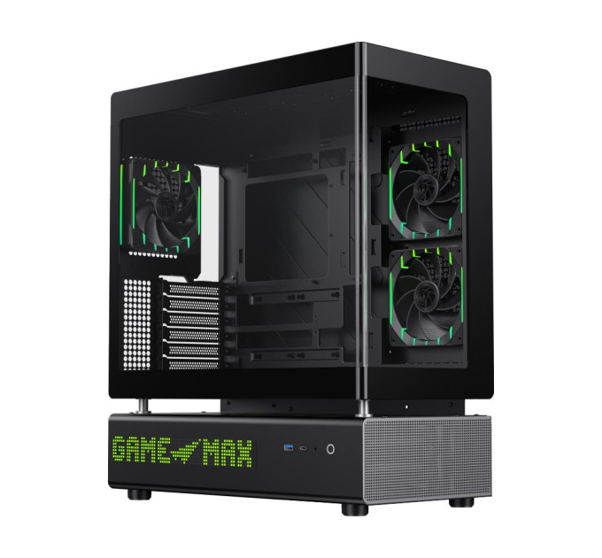 Gamemax Корпус  Gamemax N90 Black with window (N90 BG)