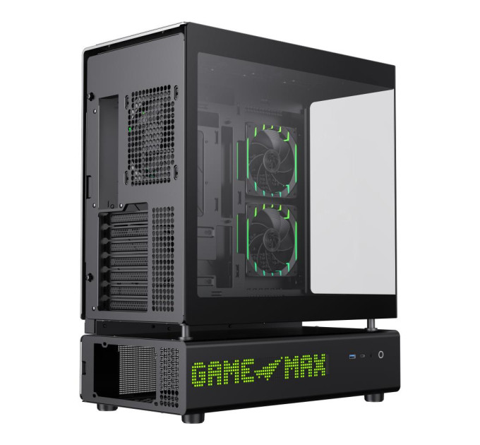 Gamemax Корпус  Gamemax N90 Black with window (N90 BG)