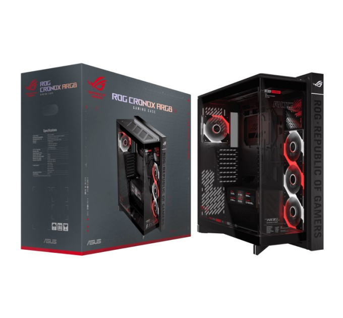 ASUS Корпус Asus ROG Cronox GR801 Curve TG ARGB Black (90DC00T0-B09030)