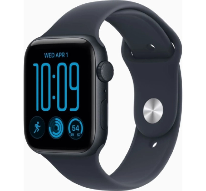 Apple Смарт-годинник Apple Watch SE 3 2026 GPS 40mm Midnight Aluminium Case with Navy Blue Sport Band - S/M (MJKY4RK/A)