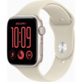 Apple Смарт-годинник Apple Watch SE 3 2026 GPS 44mm Starlight Aluminium Case with Sand Sport Band - M/L (MJL54RK/A)
