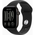 Apple Смарт-годинник Apple Watch Series 12 GPS 42mm Black Aluminium Case with Black Sport Band - S/M (MJEA4RK/A)