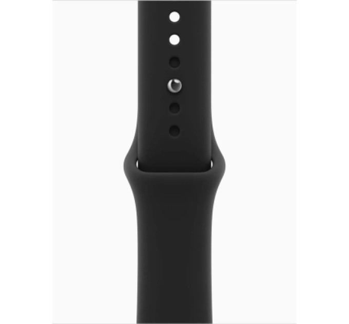 Apple Смарт-годинник Apple Watch Series 12 GPS 42mm Black Aluminium Case with Black Sport Band - S/M (MJEA4RK/A)