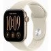 Apple Смарт-годинник Apple Watch Series 12 GPS 42mm Light Gold Aluminium Case with Sand Sport Band - S/M (MJED4RK/A)