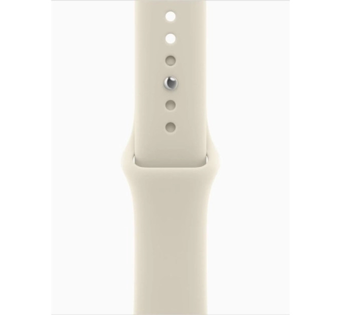 Apple Смарт-годинник Apple Watch Series 12 GPS 42mm Light Gold Aluminium Case with Sand Sport Band - S/M (MJED4RK/A)