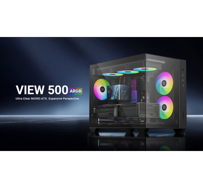 ID-Cooling Корпус ID-Cooling View 500 ARGB Black