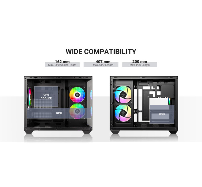 ID-Cooling Корпус ID-Cooling View 500 ARGB Black