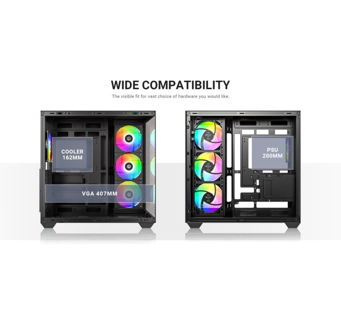ID-Cooling Корпус ID-Cooling View 510 ARGB Black