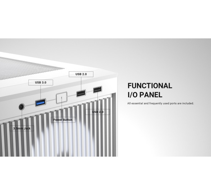 ID-Cooling Корпус ID-Cooling Ware 300 ARGB White