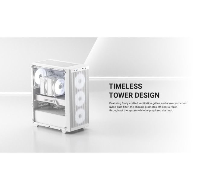 ID-Cooling Корпус ID-Cooling Ware 300 ARGB White