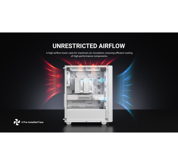 ID-Cooling Корпус ID-Cooling Ware 300 ARGB White