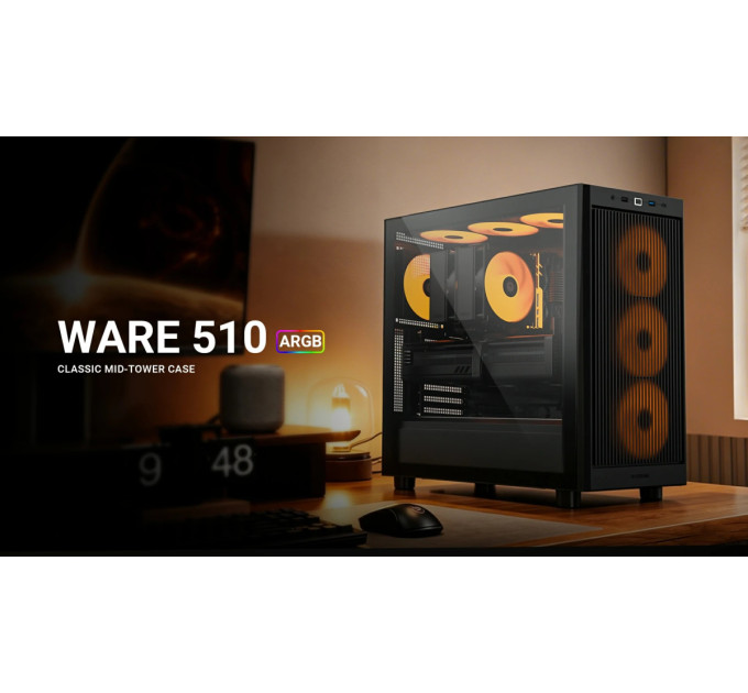 ID-Cooling Корпус ID-Cooling Ware 510 ARGB Black