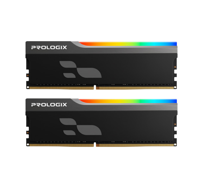 Prologix Модуль пам`ятi DDR5 2x16GB/5600 Prologix Onyx Black RGB (PRO32GB5600YBR5K)