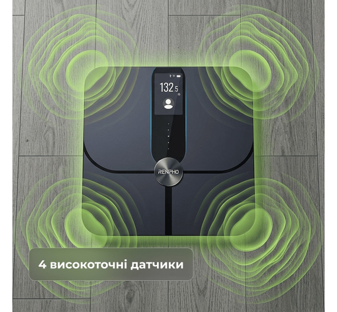 RENPHO Ваги підлогові RENPHO Elis Nova Smart WiFi Body Scale Black (R-A031)