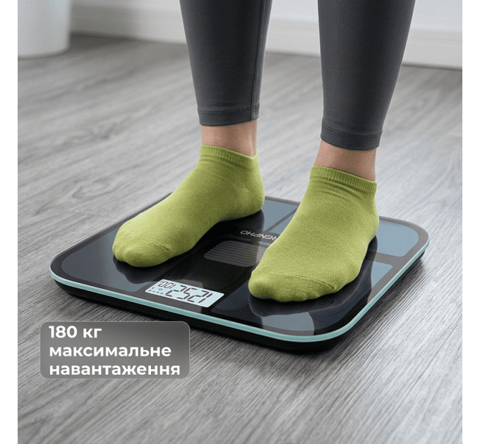 RENPHO Ваги підлогові RENPHO Elis Solar 2 Smart Body Scale Black (R-A020-BK)