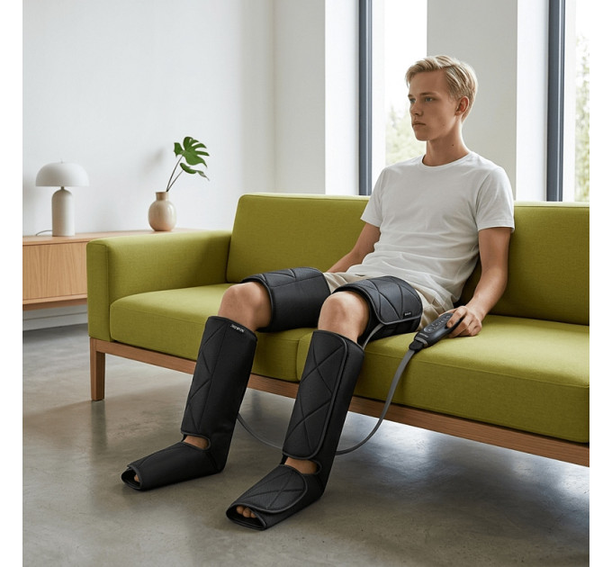RENPHO Компресійний масажер для ніг RENPHO Foot Calf and Thigh Air Massager Black (RP-ALM079H-BK)