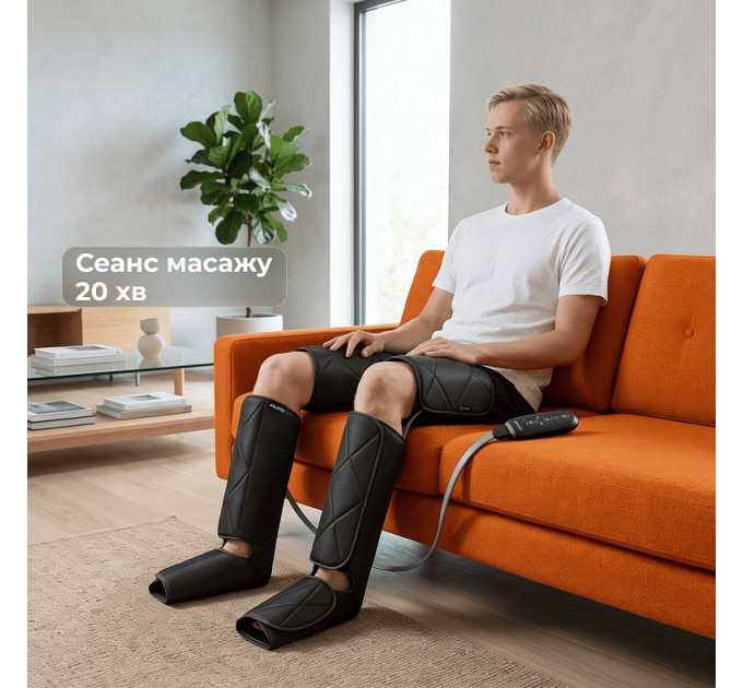 RENPHO Компресійний масажер для ніг RENPHO Foot Calf and Thigh Air Massager Black (RP-ALM079H-BK)