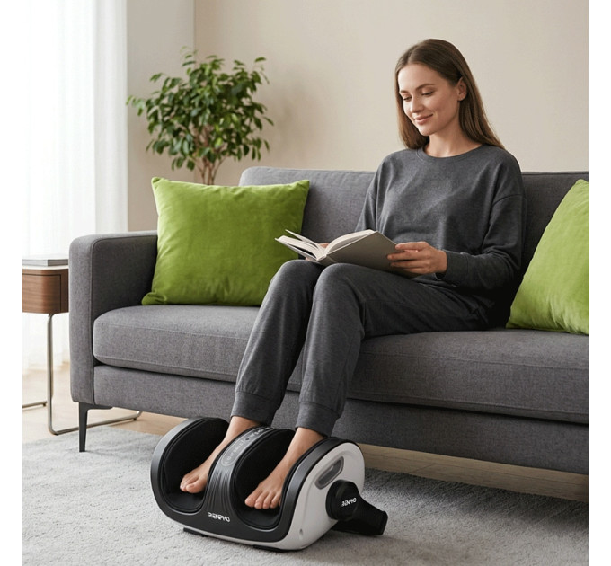 RENPHO Масажер для ніг RENPHO 2-in-1 Foot and Calf Massager White (R-D001R-WH)