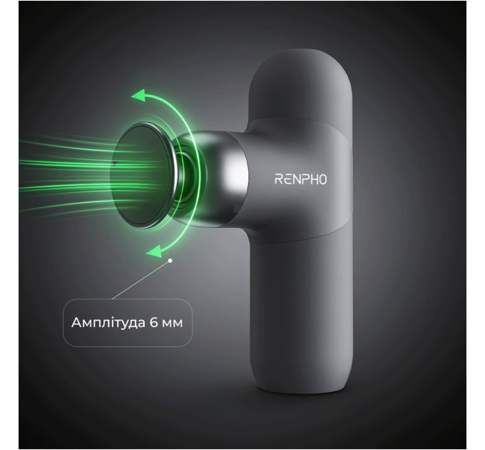 RENPHO Перкусійний масажер RENPHO Mini Thermal Grey (R-WMG10-GY)
