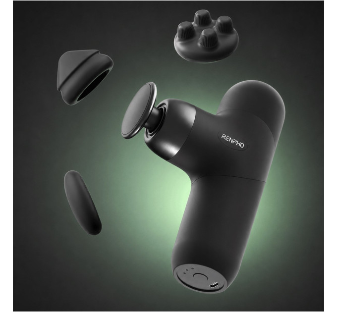 RENPHO Перкусійний масажер RENPHO Mini Thermal Grey (R-WMG10-GY)