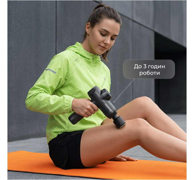 RENPHO Перкусійний масажер RENPHO Power Thermacool Massage Gun (R-C001SH-BK)