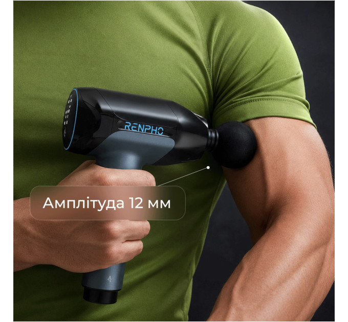 RENPHO Перкусійний масажер RENPHO Reach 2 Thermacool (R-WMG02-CY)